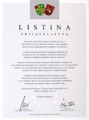 Listina prijateljstva med občinama Neu Anspach in Šentjur